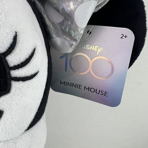 Disney Parks Minnie Mouse Plush Silver Platinum Anniversary 100 Years OF Wonder - Picture 4 of 6
